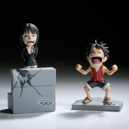 One Piece - WCF LOG STORIES - Figurine Monkey D Luffy & Nico Robin