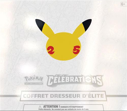 Coffret Dresseur d’Elite ETB Célébrations 25 ans Carte Pokémon Français scellé